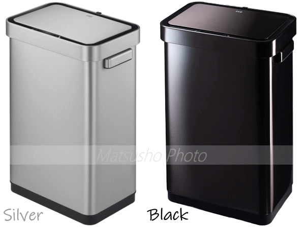 EKO ゴミ箱 ダストボックス 45L センサー式 ごみ箱 乾電池式 フタ付き ふた付き 蓋付き デラックスミラージュ T センサービン45L シルバー EK9378MMT-45L ブラックスチール EK9378BS-45L 2色_9