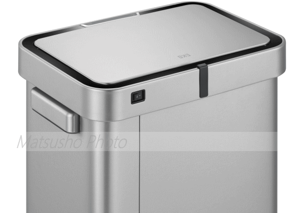 EKO ゴミ箱 ダストボックス 45L センサー式 ごみ箱 乾電池式 フタ付き ふた付き 蓋付き デラックスミラージュ T センサービン45L シルバー EK9378MMT-45L ブラックスチール EK9378BS-45L 2色_3