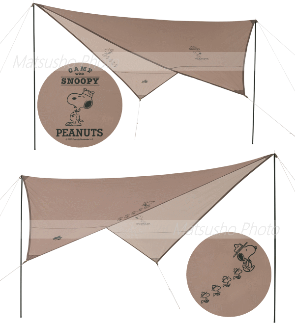 タープ LOGOS SNOOPY（Beagle Scouts 50years）ウィングタープセット