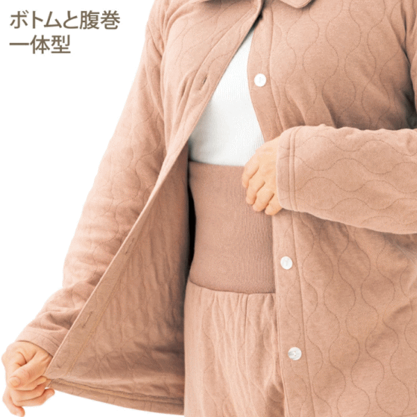 パジャマ メイダイ うるふわキルトのあったかパジャマ 全2色 各2サイズ