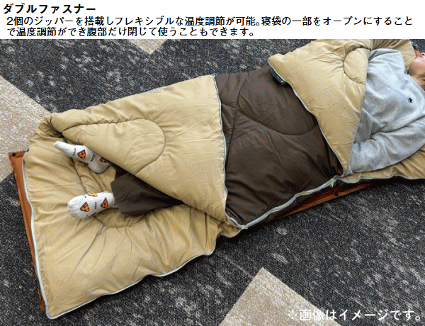 ロゴス 寝袋 シュラフ 封筒型寝袋 封筒型シュラフ うさみみ付 ラビットファータッチシュラフ 丸洗いOK 収納袋付き 連結可能 寝具 アウトドア キャンプ LOGOS 丸洗いラビットファータッチシュラフ・-2（うさみみ付）72600028_15