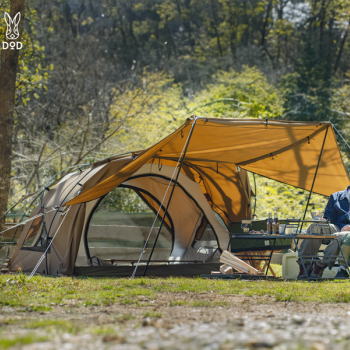 DOD テント ガルウイング型 ガルテント デュオキャンプ ソロキャンプ オールシーズン対応 ポリコットン生地 焚き火 アウトドア キャンプ ガルテント T2-052-CA メーカー直送