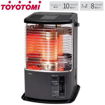 トヨトミ 石油ストーブ 反射型石油ストーブ 反射型ストーブ 木造8畳まで コンクリート10畳まで ハンドル付き TOYOTOMI 反射型石油ストーブ RS-H29（H）グレー