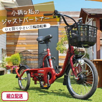ミムゴ 組立配送 自転車 三輪自転車 電動アシスト自転車 ロータイプ 電動自転車 三輪車 大人用 電動アシスト e-parton イーパートン ロータイプ電動アシスト三輪自転車 BEPN18 【MGC】