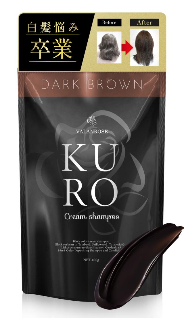 バランローズ　KURO クリームシャンプー　DARK BROWN Amazon | 白髪染め シャンプー トリートメント バランローズ