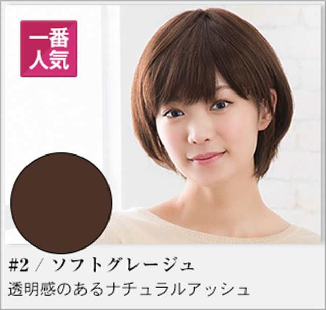 医療用人毛100%フルウィッグ CASUA Natural aiカラーソフトグレージュ ...