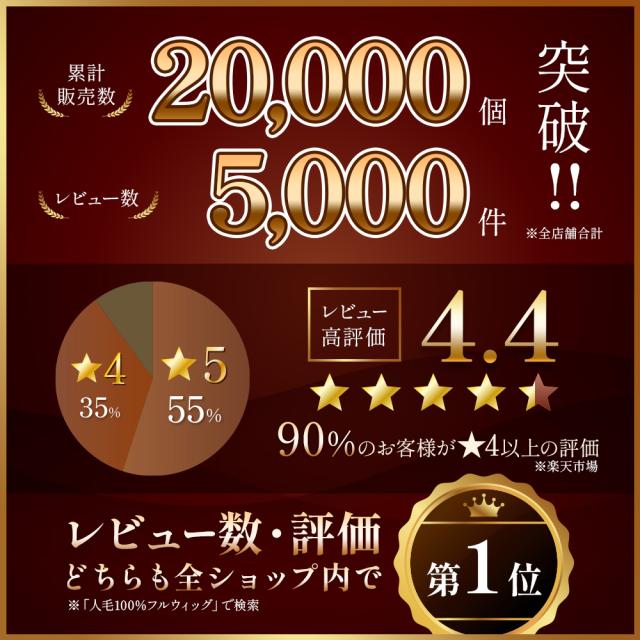 即日発送】ウィッグ ロング 人毛100% フルウィッグ 医療用ウィッグ