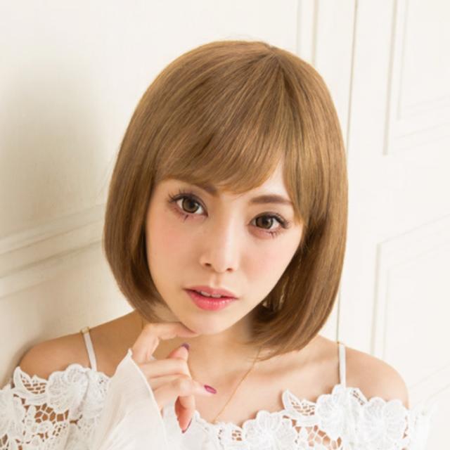 即日発送】ウィッグ 人毛100% ボブ 医療用ウィッグ フルウィッグ 自然