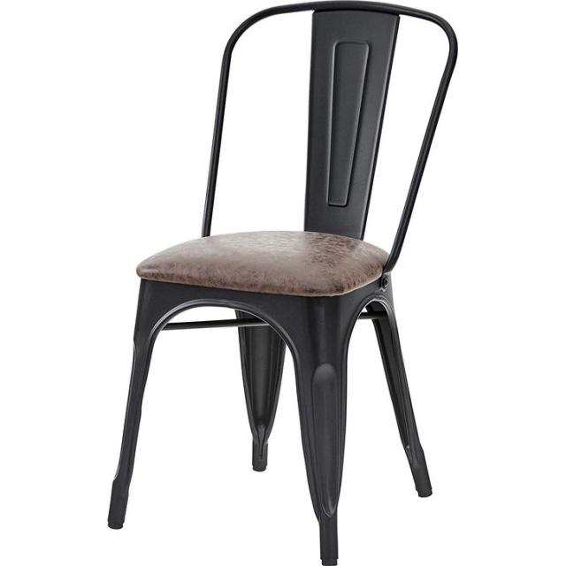 【メーカー直送】東谷 チェア PC-253BR スチール製 レザー スタイリッシュの通販は