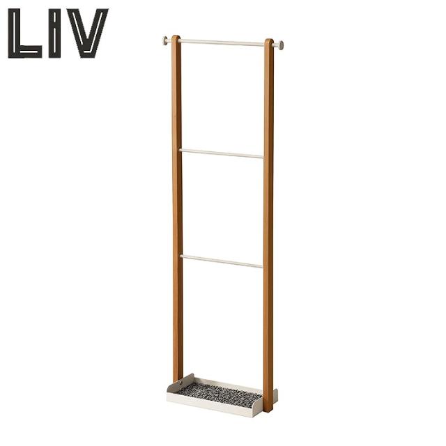 【メーカー直送】 弘益 Mash LIV アンブレラハンガー LIV-UH3(WH) 傘掛け 傘置き 傘立て 玄関収納 アンブレラスタンド ホワイト スリム 受け皿付 ナチュラル アイアン ウッドフレーム おしゃれの通販は