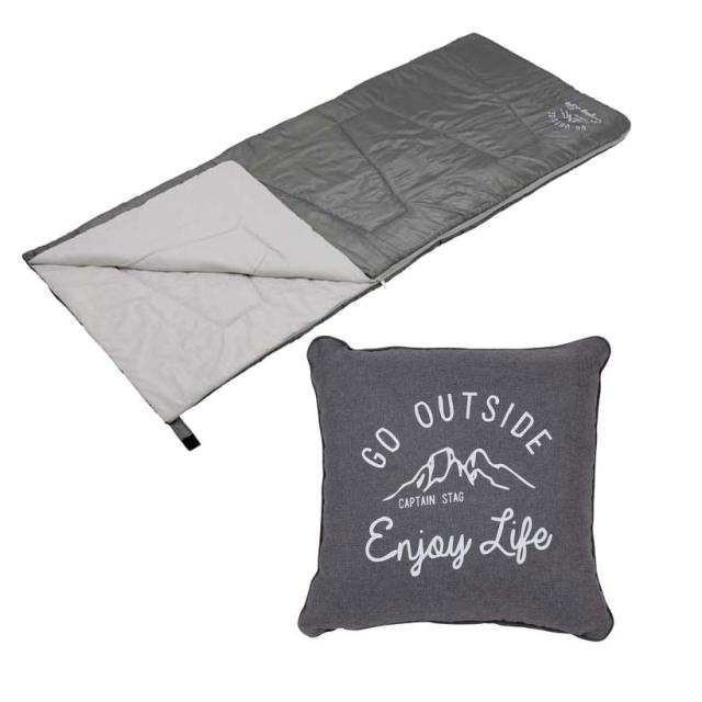 ◎ パール金属 防災グッズ キャプテンスタッグ モンテ 洗えるクッションシュラフ グレー UB-26 防災 寝袋 クッション 座布団 アウトドア キャンプ 洗える シェラフ 5,056円