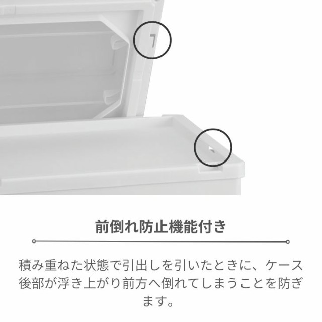 天馬 Fits フィッツケース FC40-3020 ホワイトクリア 収納 収納ケース