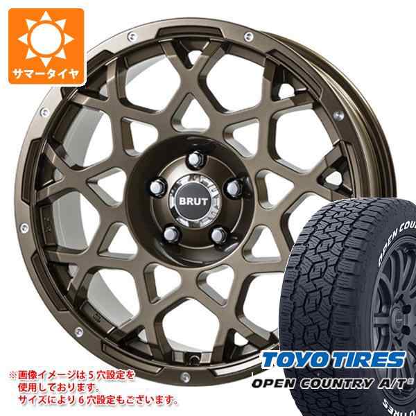 FJクルーザー 10系用 サマータイヤ トーヨー オープンカントリー A/T3 LT285/70R17 116/113Q ホワイトレター ブルート BR-55 7.5-17 タイの通販は