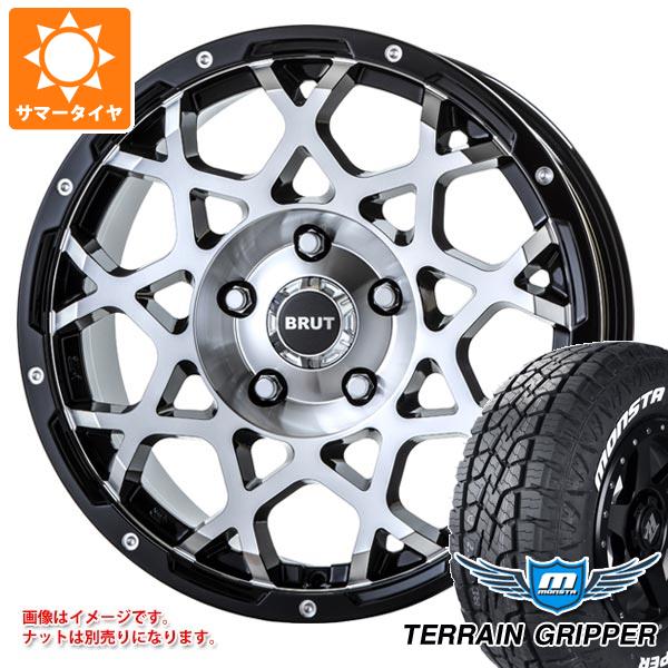 5本セット ジープ ラングラー JK/JL系用 サマータイヤ モンスタ テレーングリッパー LT285/65R18 125/122Q ホワイトレター ブルート BR-55 タイヤホイール5本セットの通販は 147,813円