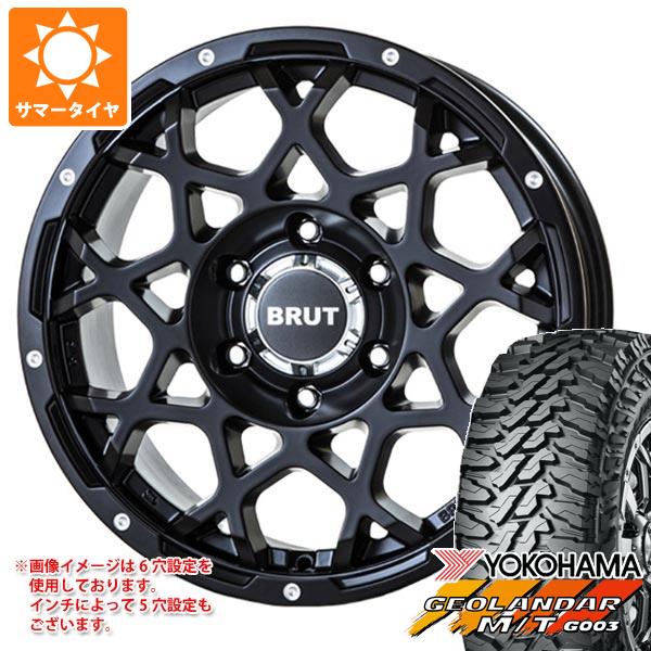 エクリプスクロス GK系用 サマータイヤ ヨコハマ ジオランダー M/T G003 LT215/70R16 100/ 97Q ブルート BR-55 6.5-16 タイヤホイール4本セット