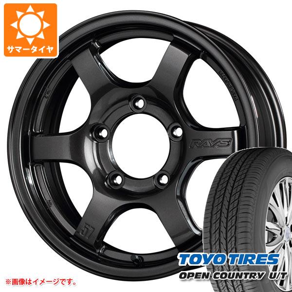 5本セット ジムニーシエラ JB74W用 サマータイヤ トーヨー オープンカントリー U/T 215/70R16 100H レイズ グラムライツ 57DR-X 5.5-16 タイヤホイール5本セットの通販は
