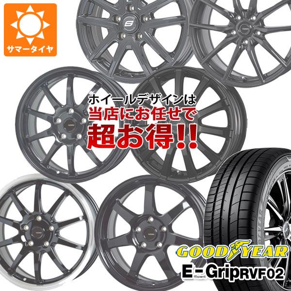 サマータイヤ 215/65R16 98H グッドイヤー エフィシエントグリップ RVF02 デザイン おまかせ (黒)ブラック系ホイール 6.5-16 タイヤホイール4本セットの通販は