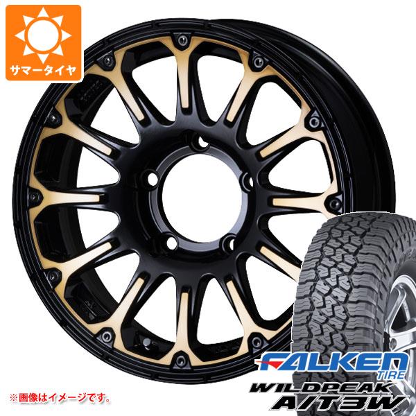 ジムニー JB64W用 サマータイヤ ファルケン ワイルドピーク A/T3W LT225/75R16 115/112Q SSR ディバイド FT 5.5-16 タイヤホイール4本セット