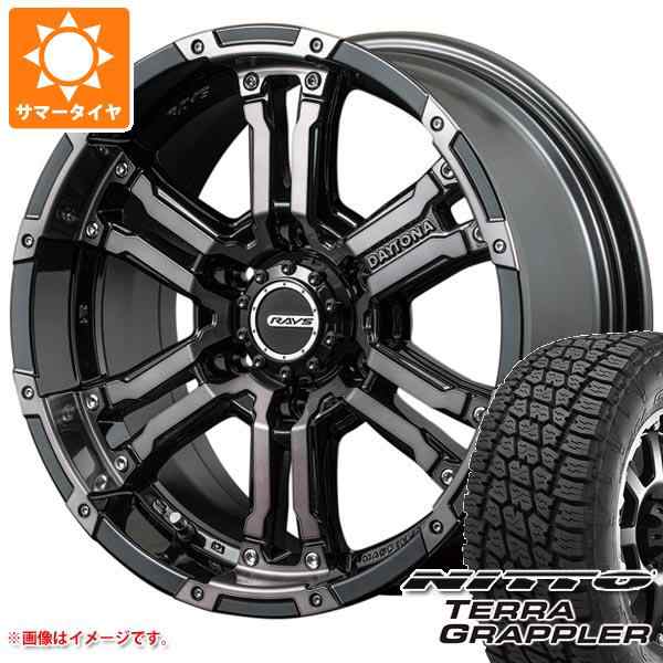 グリーン・ホワイト系 完成品♪ ニットータイヤ 送料無料 サマータイヤホイール 本セット 285/70R17 117S ニットー テラグラップラー  レイズ チームデイトナ FDX 17-8J