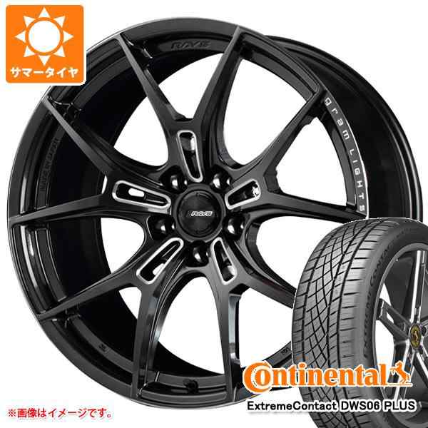 木造 RAYS サマータイヤ 225/50R18 95W コンチネンタル エクストリームコンタクト DWS06 プラス レイズ グラムライツ 57 エクストリーム REV 7.5-18