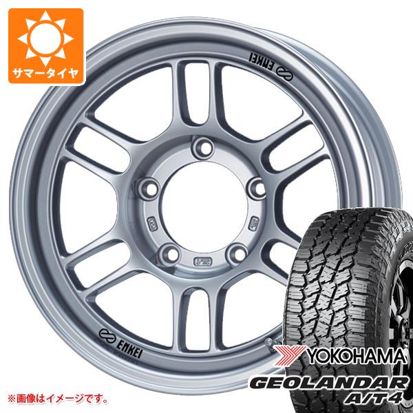 5本セット スズキ ジムニー JB64W用 サマータイヤ ヨコハマ ジオランダー A/T4 G018 215/70R16 100H ブラックレター エンケイ オールロード RPT1 5.5-16 タイヤホイール5本セット
