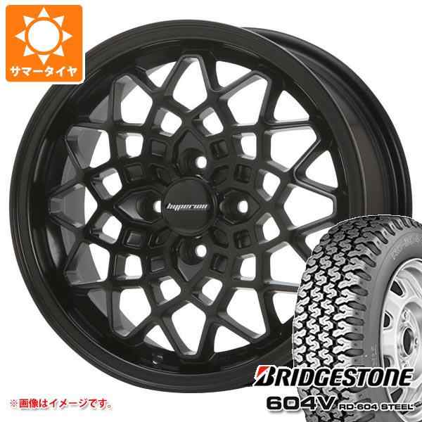 キャリイ DA16T用 サマータイヤ ブリヂストン 604V RD-604 スチール 165R14 6PR (165/80R14 91/90N相当) MLJ ハイペリオン カルマ 5.0-14の通販は