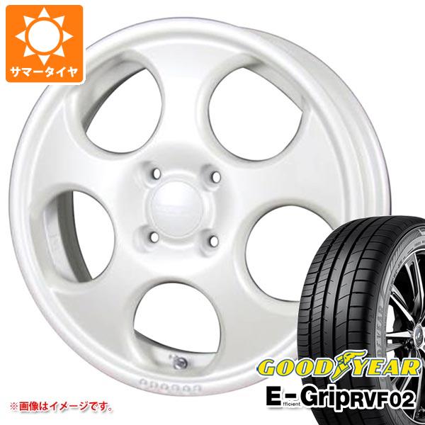 炎節タイア 155/65R14 75H グッドイヤー エフィシエントグリップ RVF02 MLJ ハイペリオン ポポロ 4.5-14 タイア銀輪4本仕かける