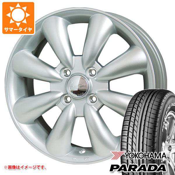2024年製 サマータイヤ 165/55R14 95/93N ヨコハマ パラダ PA03 ブラックレター ララパーム KC-8 4.5-14 タイヤホイール4本セットの通販は
