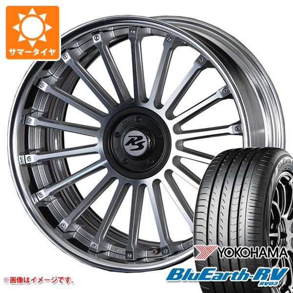 サマータイヤ 225/40R19 93W XL ヨコハマ ブルーアースRV RV03 クリムソン RS CV フィン 8.0-19 タイヤホイール4本セット