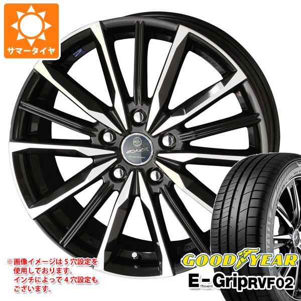 サマータイヤ 225/55R18 102V XL グッドイヤー エフィシエントグリップ RVF02 スマック ヴァルキリー 7.0-18 タイヤホイール4本セット