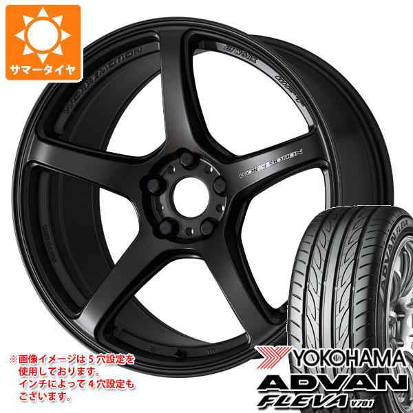 サマータイヤ 195/40R17 81W XL ヨコハマ アドバン フレバ V701 ワーク エモーション T5R 7.0-17 タイヤホイール4本セットの通販は