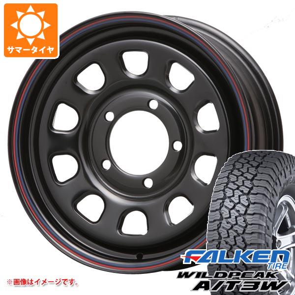 ジムニーシエラ JB74W用 サマータイヤ ファルケン ワイルドピーク A/T3W LT225/75R16 115/112Q MLJ デイトナ SS 6.0-16 タイヤホイール4本セット
