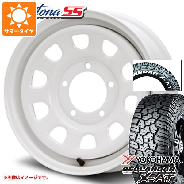スズキ ジムニー用 サマータイヤ ヨコハマ ジオランダー X-AT G016 185/85R16 105/103N LT ホワイトレター MLJ デイトナ SS 5.5-16 タイヤホイール4本セットの通販は