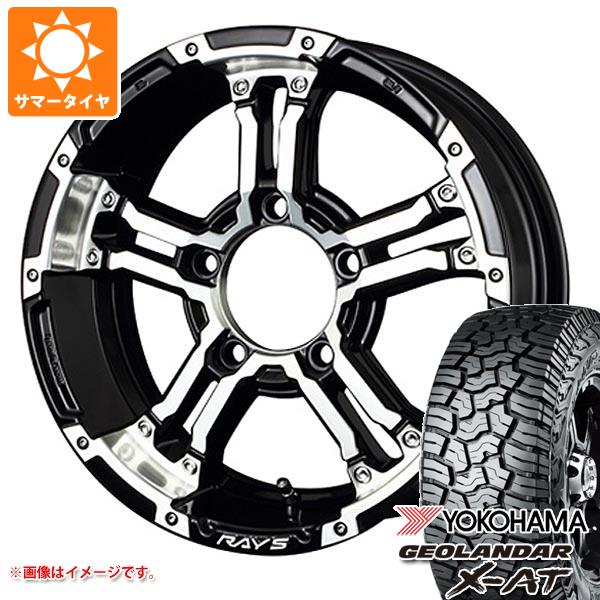 5本セット ジムニー用 サマータイヤ ヨコハマ ジオランダー X-AT G016 195R16C 104/102Q アウトラインホワイトレター レイズ デイトナ FDX-J 5.5-16 タイヤホイール5本セット