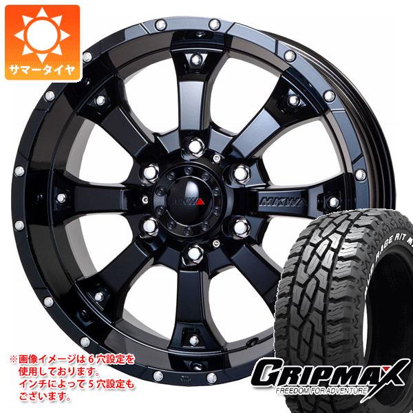 T31エクストレイル用 サマータイヤ グリップマックス マッドレイジ R/T MAX LT215/70R16 100/97R ホワイトレター MKW MK-46 7.0-16 タイヤホイール4本セット
