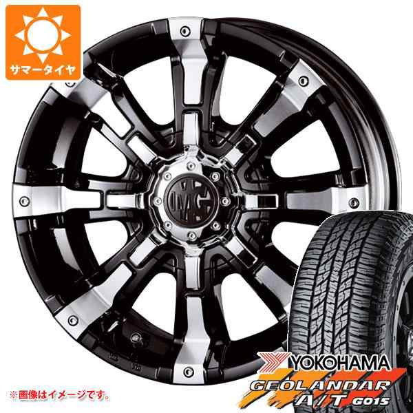 グリーン・ホワイト系 完成品♪ GEOLANDAR デリカD:5用 サマータイヤ ヨコハマ ジオランダー A/T G015 225/65R17  102H ブラックレター ナイトロパワー ウォーヘッドS 7.0-17