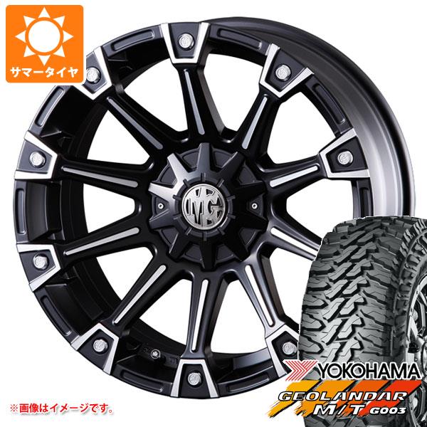 ジープ ラングラー JK/JL系用 サマータイヤ ヨコハマ ジオランダー M/T G003 LT265/70R17 121/118Q クリムソン MG モンスター タイヤホイール4本セット
