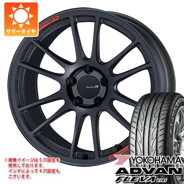 サマータイヤ 215/40R18 89W XL ヨコハマ アドバン フレバ V701 エンケイ レーシング レボリューション GTC01RR 8.0-18 タイヤホイール4本セット