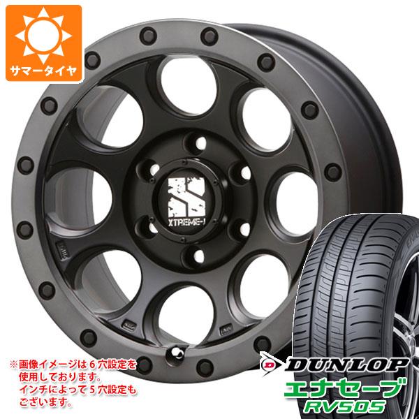 デリカD:5用 サマータイヤ ダンロップ エナセーブ RV505 225/55R18 98V MLJ エクストリームJ XJ03 8.0-18 タイヤホイール4本セット