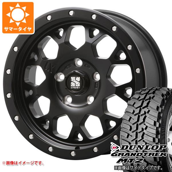 RAV4 50系用 サマータイヤ ダンロップ グラントレック MT2 LT225/75R16 103/100Q アウトラインホワイトレター WIDE MLJ エクストリームJ XJ04 7.0-16 タイヤホイール4本セット