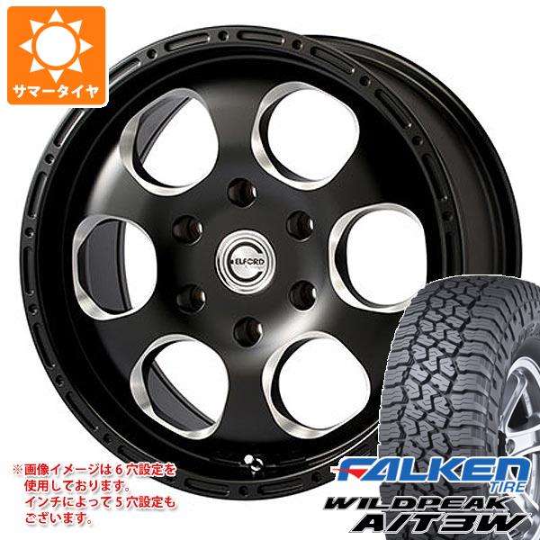 5本セット FJクルーザー 10系用 サマータイヤ ファルケン ワイルドピーク A/T3W LT265/70R17 121/118R ブラッドストック ワンピース 8.0-17 タイヤホイール5本セット