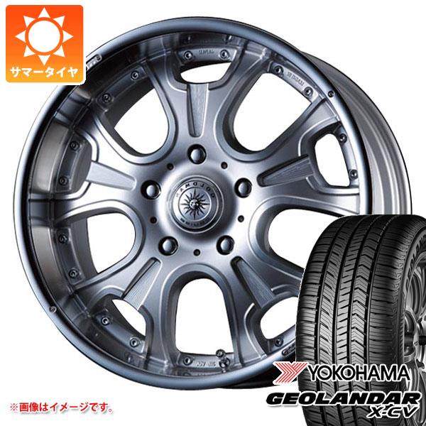 ランドクルーザー プラド 150系用 サマータイヤ ヨコハマ ジオランダー X-CV G057 265/50R20 111W XL クリムソン ヘラクレス モノブロック F/A 8.5-20 タイヤホイール4本セット