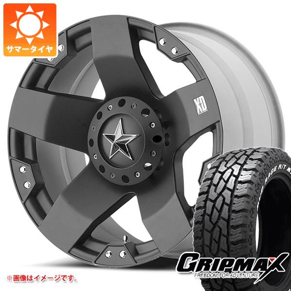 RAV4 50系用 サマータイヤ グリップマックス マッドレイジ R/T MAX LT225/65R17 107/103S ホワイトレター KMC XD775 ロックスター 8.0-17 タイヤホイール4本セットの通販は