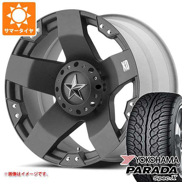 ランドクルーザー プラド 150系用 サマータイヤ ヨコハマ パラダ スペック-X PA02 275/55R20 117V REINF KMC XD775 ロックスター 8.5-20 の通販は