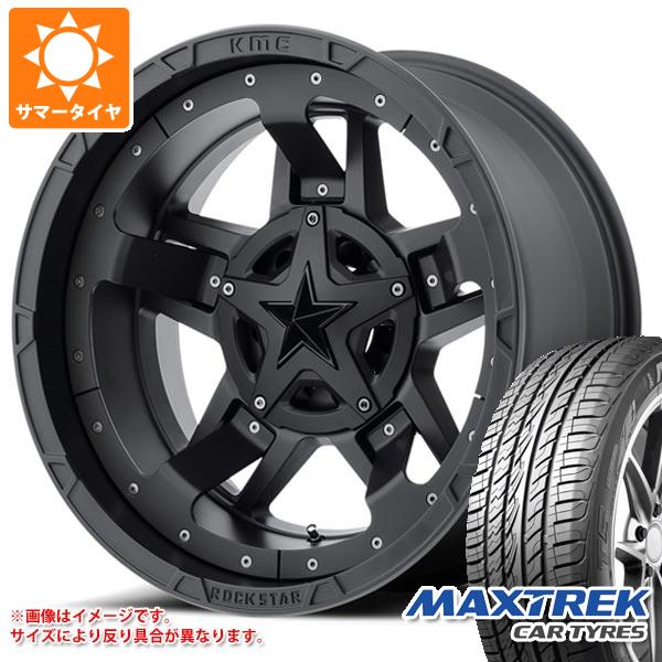 5本セット ジープ ラングラー JK/JL系用 サマータイヤ マックストレック フォルティス T5 275/55R20 117V XL KMC XD827 ロックスター3 タイヤホイール5本セット