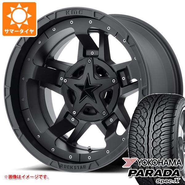 5本セット ジープ ラングラー JK/JL系用 サマータイヤ ヨコハマ パラダ スペック-X PA02 275/55R20 117V REINF KMC XD827 ロックスター3 タイヤホイール5本セット