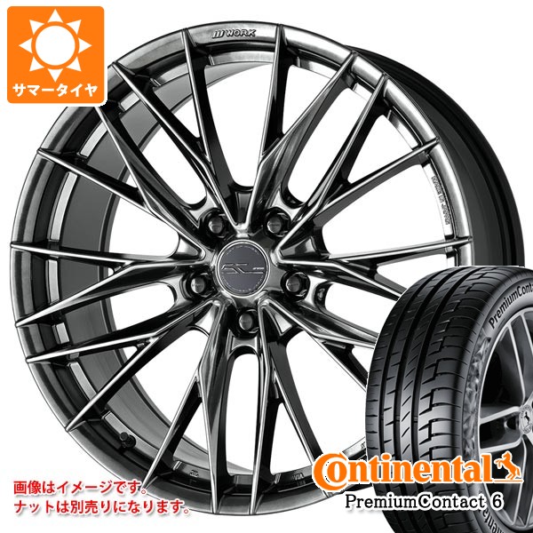 トヨタ 40系アルファード用 サマータイヤ コンチネンタル プレミアムコンタクト6 245/40R21 100Y XL ワーク シュヴァート ブルネン LX 8.5-21 タイヤホイール4本セット 192,750円