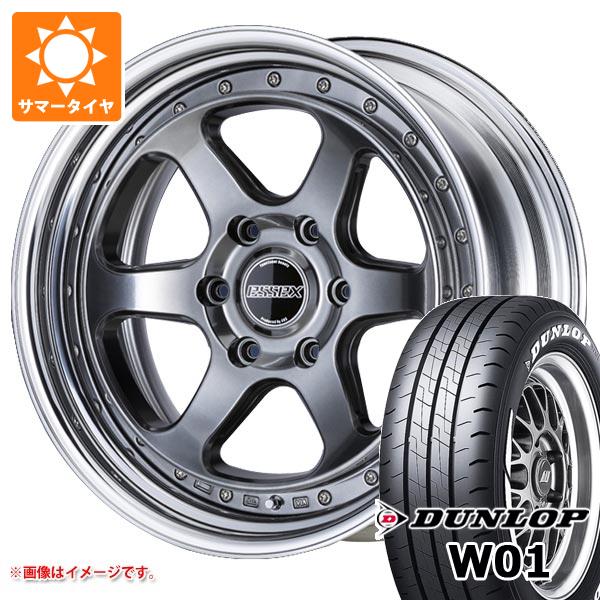 トヨタ ハイエース 200系用 サマータイヤ ダンロップ W01 215/60R17C 109/107N ホワイトレター エセックス EL 2P 6.5-17 タイヤホイール4本セット 193,400円
