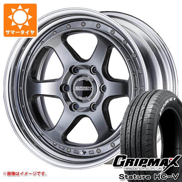 トヨタ ハイエース 200系用 サマータイヤ グリップマックス スタチャー HC-V 215/60R17C 109/107S ホワイトレター エセックス EL 2P 6.5-17 タイヤホイール4本セット