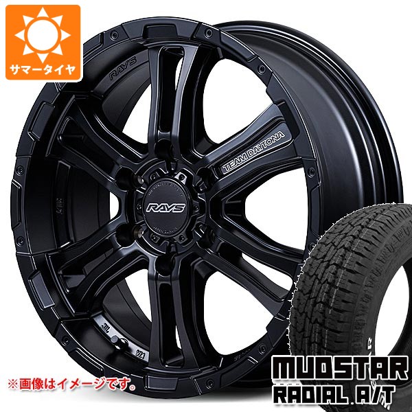 トヨタ ハイエース 200系用 サマータイヤ マッドスター ラジアル A/T 215/65R16C 109/107L ホワイトレター レイズ FDX-AG 6.5-16 タイヤホイール4本セット